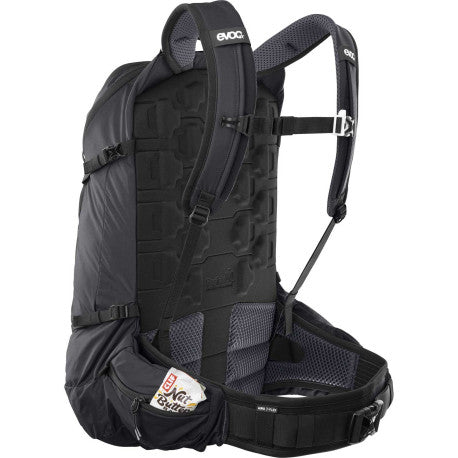 Σακίδιο πλάτης με ραχιαίο EVOC TRAIL PRO BLACKLINE 26 L Μαύρο