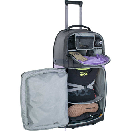 EVOC WORLD TRAVELLER 125 L Ταξιδιωτική τσάντα Μαύρο/Μωβ