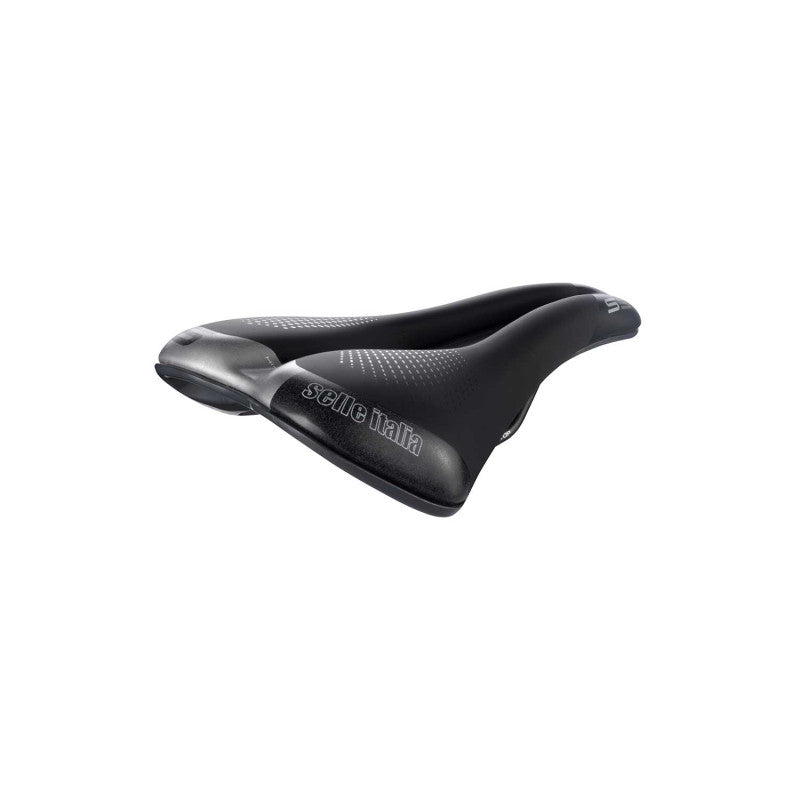 Σέλα SELLE ITALIA S 5 SUPERFLOW L με ράγες Fec, μαύρη