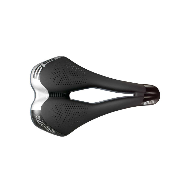 Σέλα SELLE ITALIA S 5 SUPERFLOW L με ράγες Fec, μαύρη