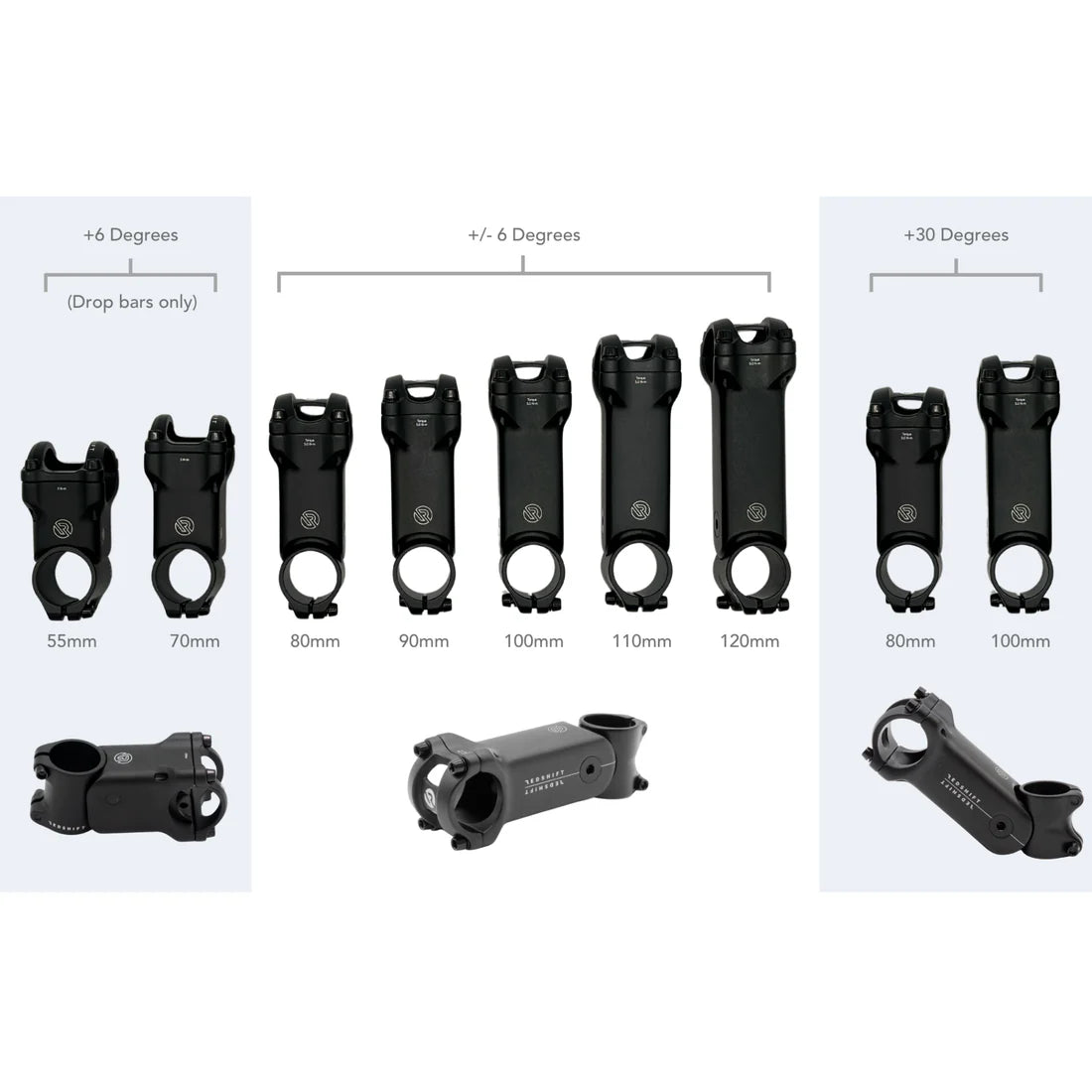 Ρυθμιζόμενος βραχίονας REDSHIFT SHOCKSTOP 1"1/8 +6/-6°