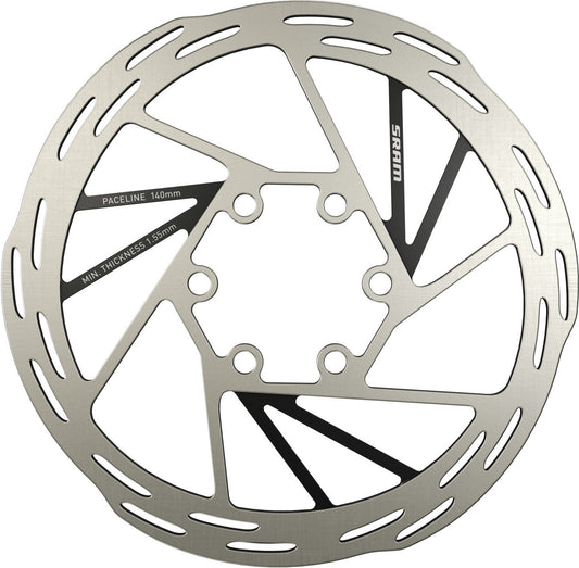 Δίσκος SRAM PACELINE με 6 οπές, ασημί/μαύρος
