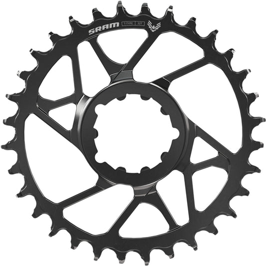 SRAM S1000 T-TYPE EAGLE BOOST 12V Αλουμίνιο Direct Mount Offset 3mm Μαύρο μονόχρωμο δαχτυλίδι αλυσίδας