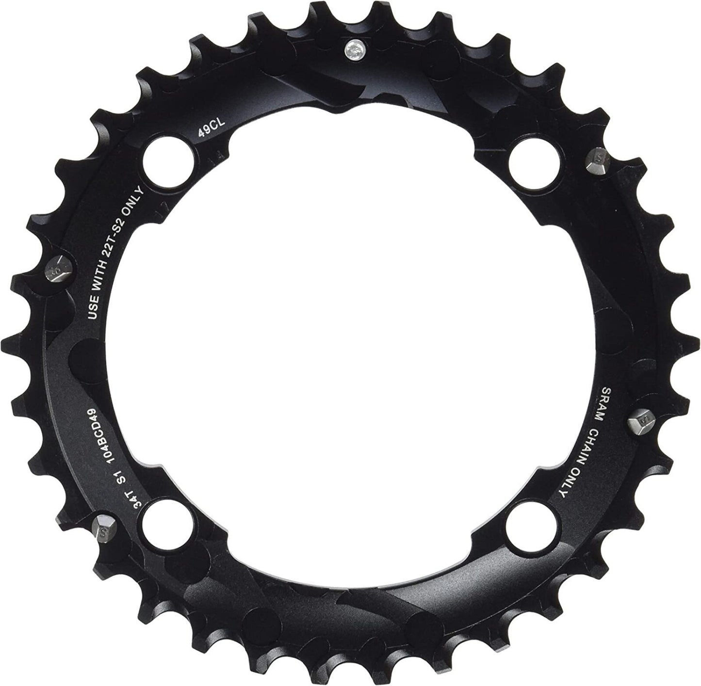 Chainring Outdoor SRAM MTB 104BCD 10 Speed 4 Holes 104mm