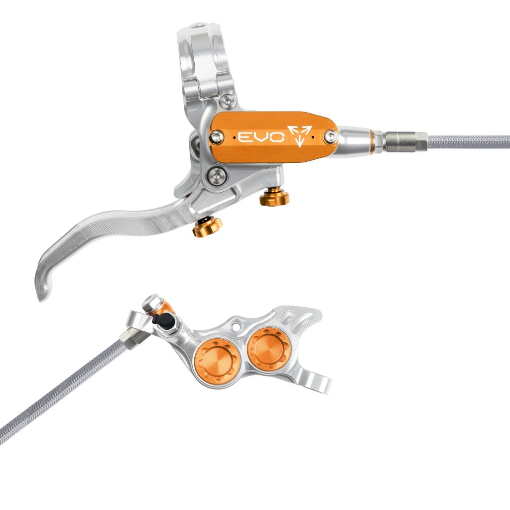 HOPE TECH 4 EVO TR4 Aviation Rear Brake Silver/Orange