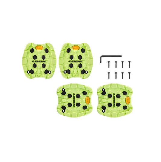 Look Trail Grip Lime πλακέ ένθετα πεντάλ (x4)