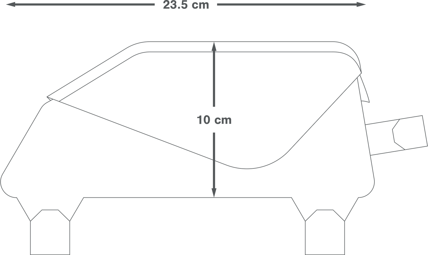 APIDURA RACING TOP TUBE PACK 1 L τσάντα πλαισίου μαύρο