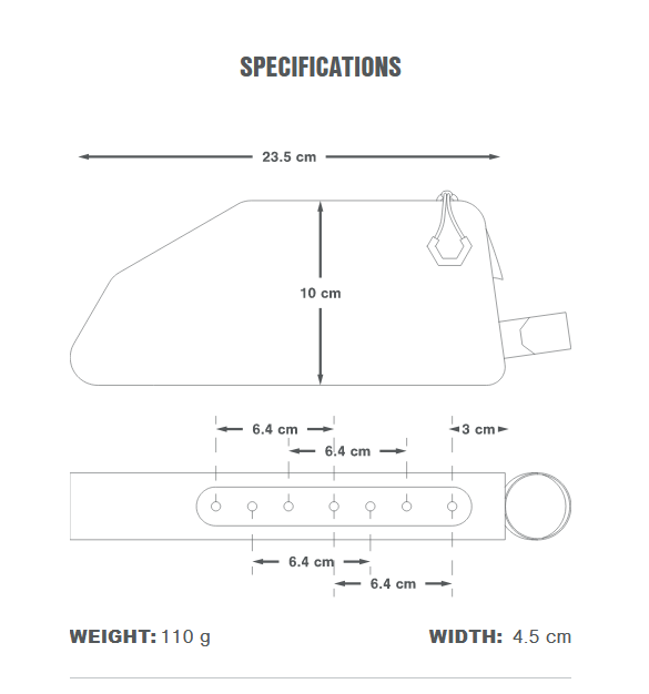 Τσάντα πλαισίου APIDURA EXPEDITION BOLT ON TOP TUBE PACK 1 L Μαύρο