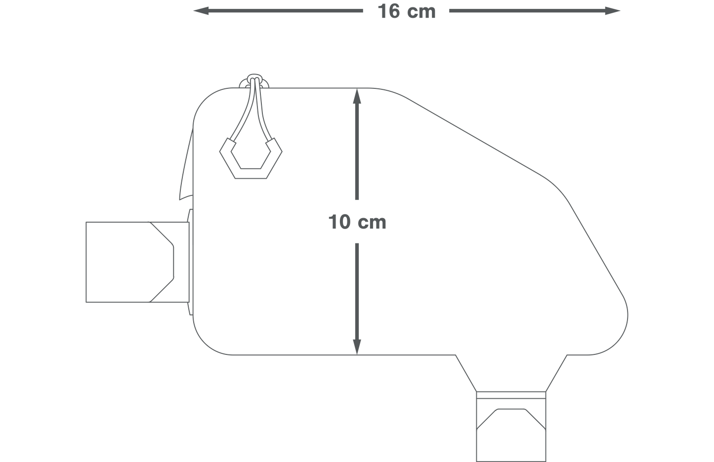 APIDURA EXPEDITION TOP TUB PACK 0.5 L τσάντα πλαισίου μαύρο
