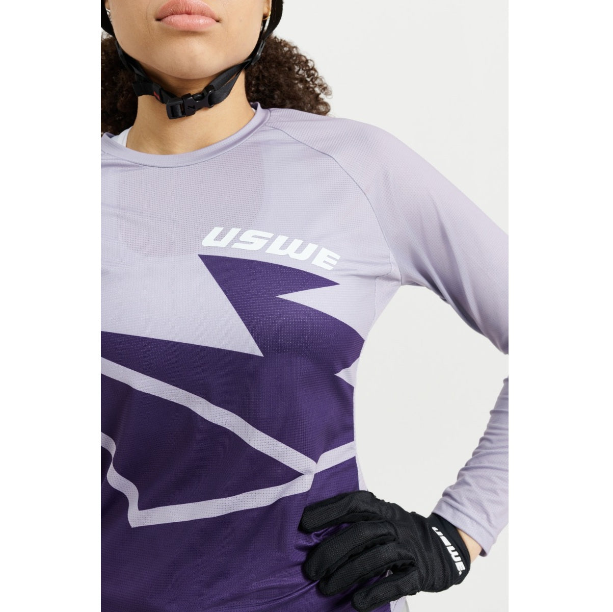 Γυναικείο USWE BERG MTB Long Sleeve Jersey Lavender