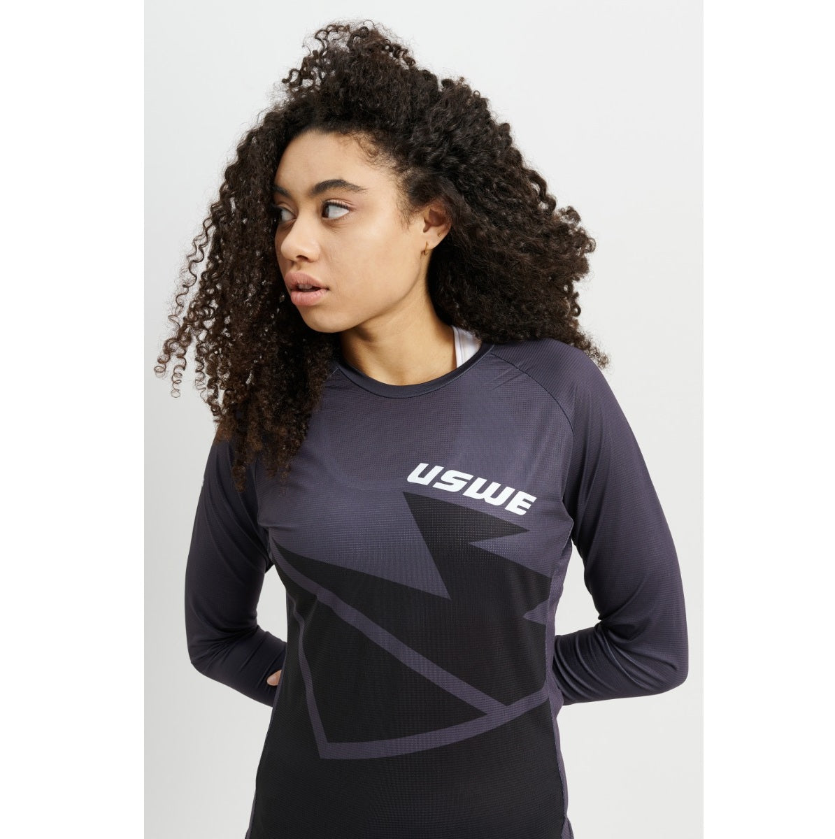 Women's USWE BERG MTB Long Sleeve Jersey Black