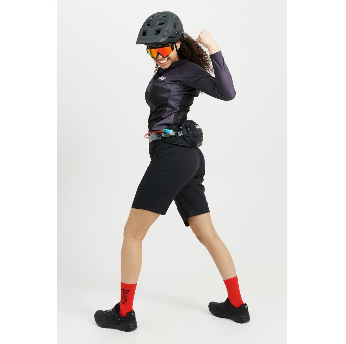 Women's USWE BERG MTB Long Sleeve Jersey Black