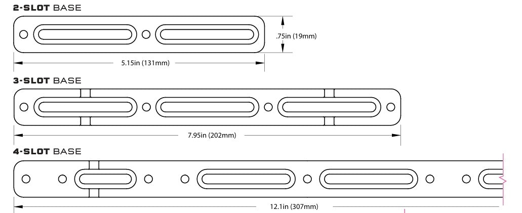 Wolf Tooth B-RAD 2-slot mounting base